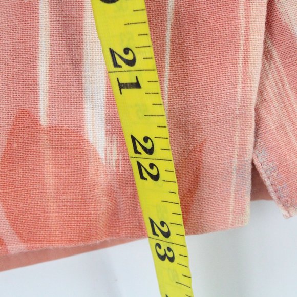 Vintage Bernard Holtzman Straight Skirt Womens Pink Floral Casual Retro Size 28 - Picture 7 of 7